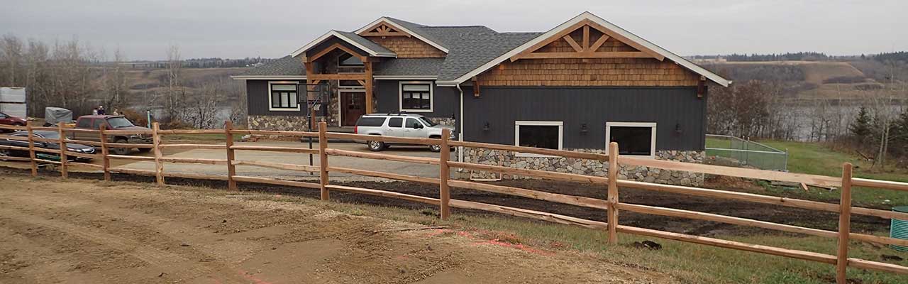 Four Rail Split Cedar Fencing